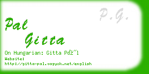 pal gitta business card